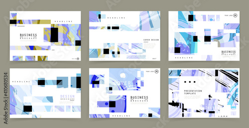 Page layout design template for presentation and brochure , Annual report, flyer and book page with infographic elements design