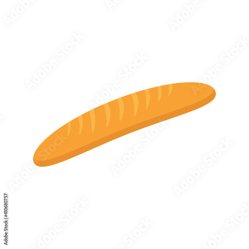 Vector bread icon. Flat illustration of bread. healthy bread isolated on white background. traditional food sign symbol