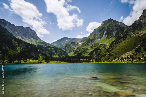 Beautiful lake in the mountains © zkcristian