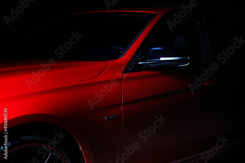 Red Sports Car in Dark © christopherstevenson