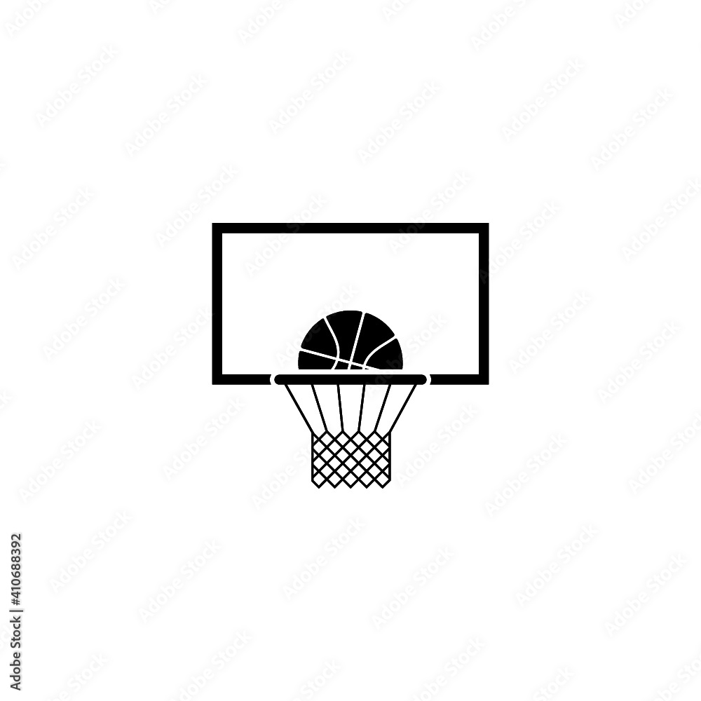 Basketball icon isolated on white background
