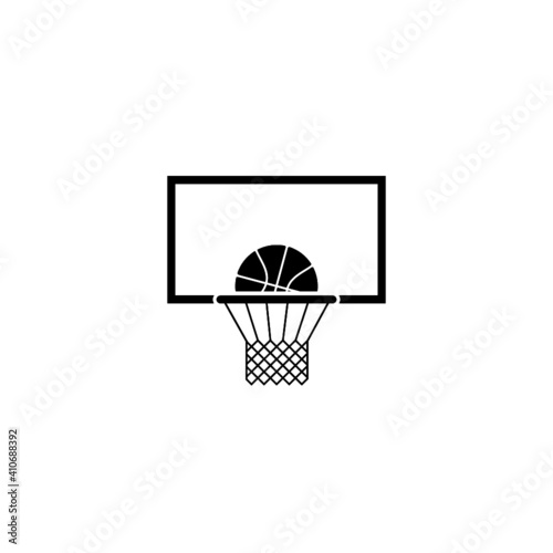 Basketball icon isolated on white background