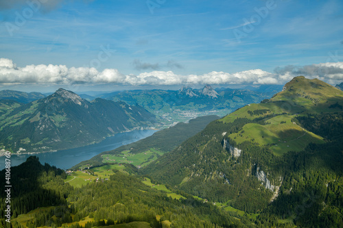 Beautiful view on lake Lucerne and surrounding Alps, Switzerland © Michal