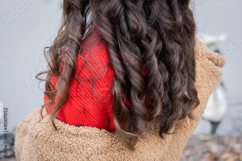 close up of a red scarf
