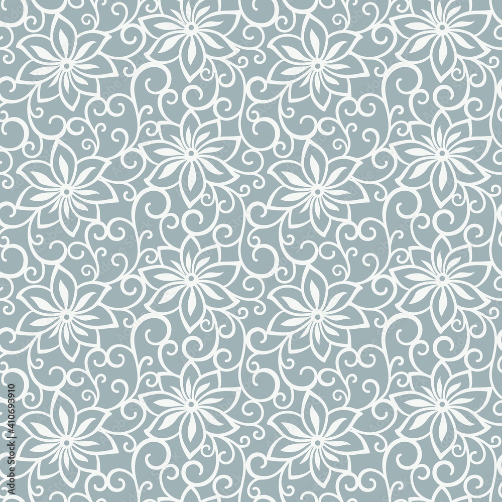 seamless blue floral background seamless blue floral background