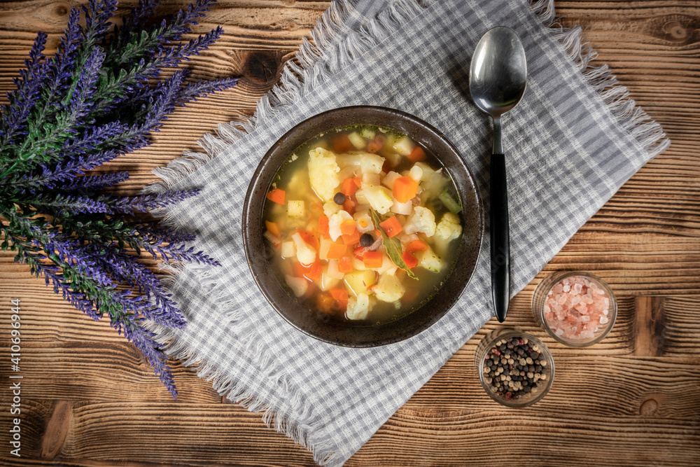 Εκτύπωση καμβά Homemade Italian minestrone soup.