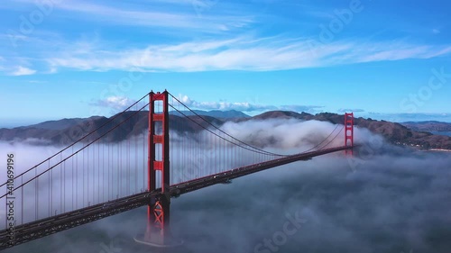 Wallpaper Mural Aerial View On Golden Gate Bridge Torontodigital.ca