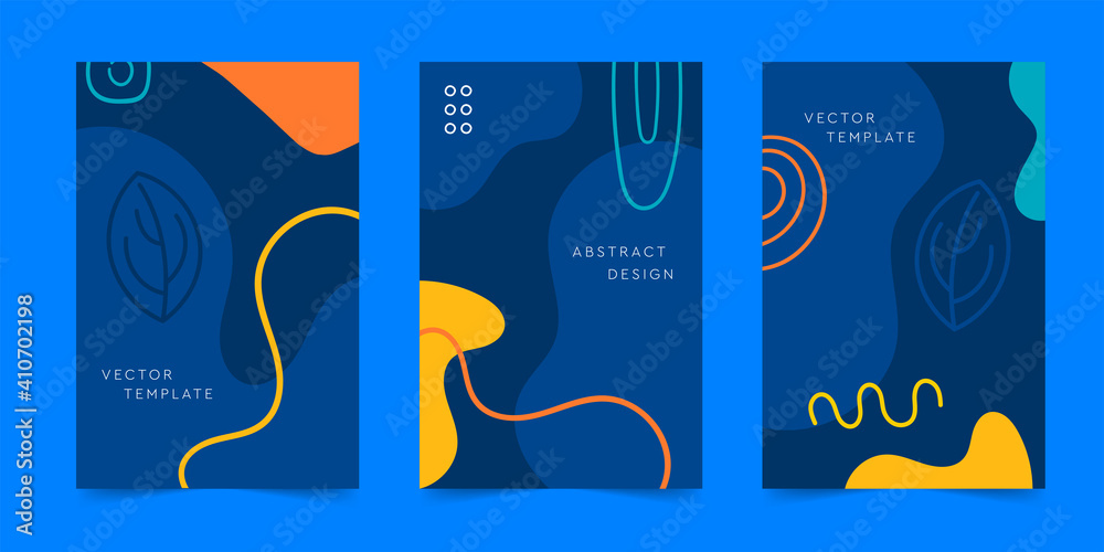 A dynamic trendy pattern of poster design. Abstract creative graphic design. Vector, Illustration - obrazy, fototapety, plakaty 