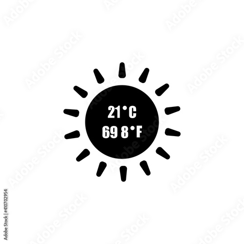 creative weather icon black vector
