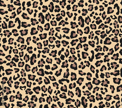 Fotografia, Obraz Abstraction leopard vector seamless print for textiles