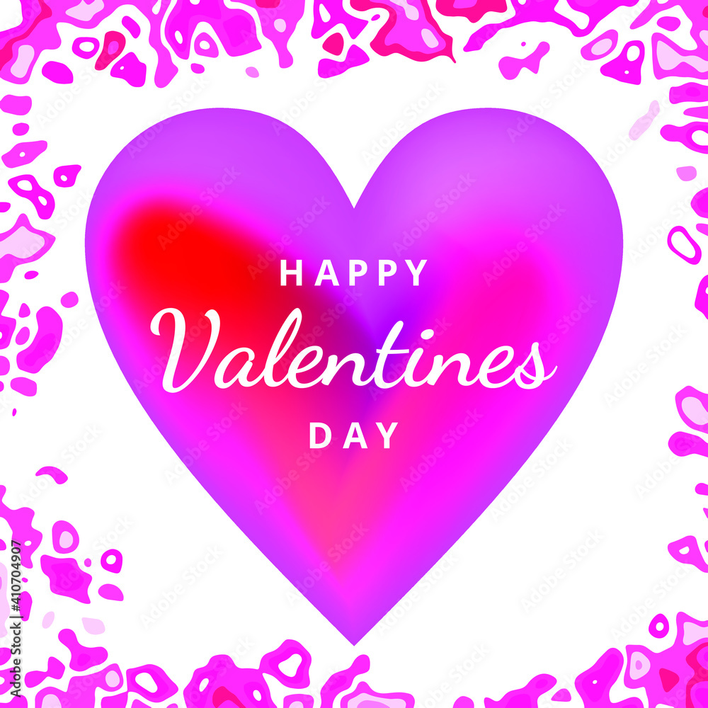 GREETING CARDS HAPPY VALENTINES DAY WITH COLORFUL BACKGROUND. AND ALSO CAN TO WALLPAPER, FLYERS, POSTERS, COVER DESIGN.