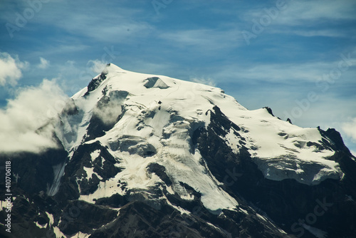 Blick auf den Ortler und den Gletscher