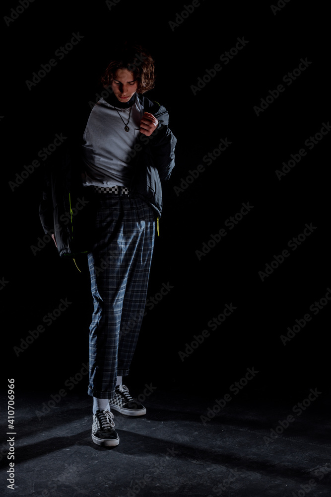 Attractive trendy man