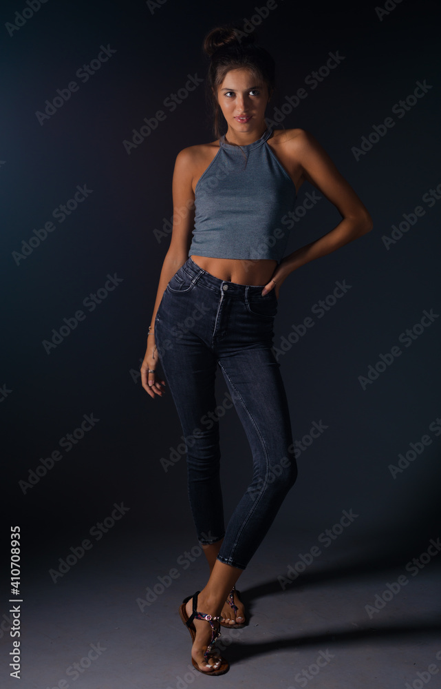Studio fashion portrait Studio fashion portrait
