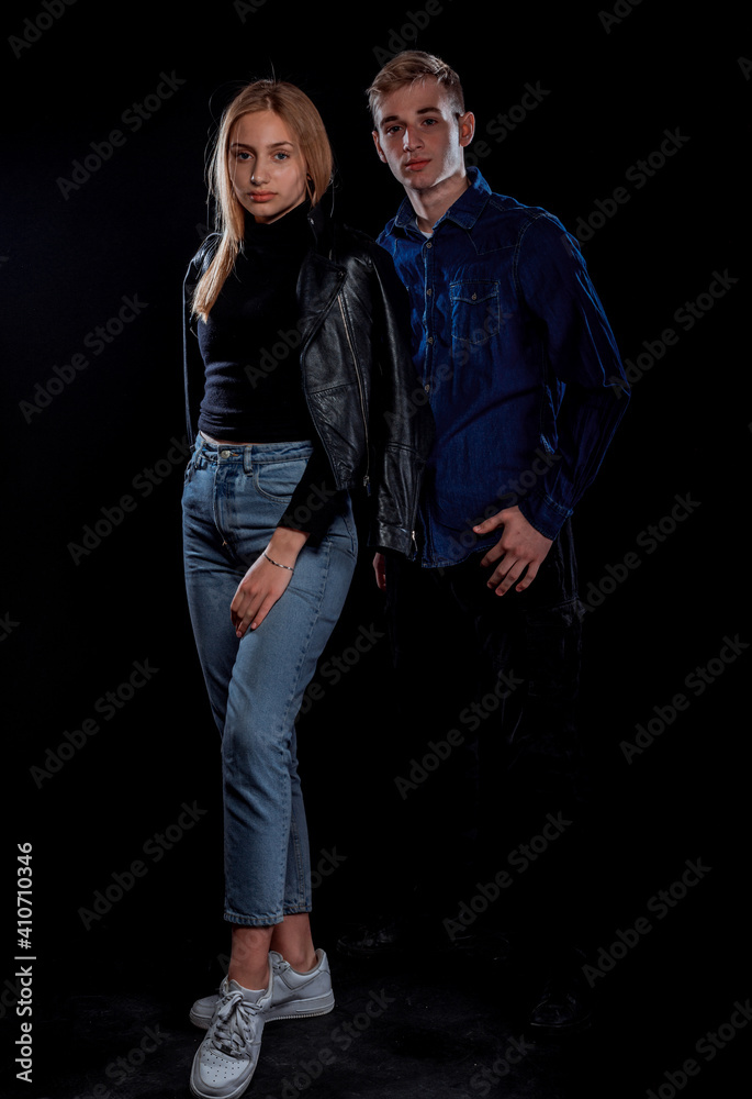 Fototapeta premium Attractive passionate pair