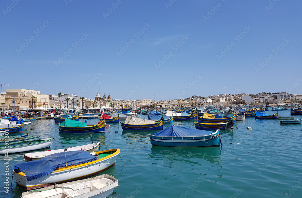 Bateaux de pêcheurs à Marsaxlokk