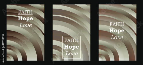 Abstract background in beige colors. Set for design. Trending color