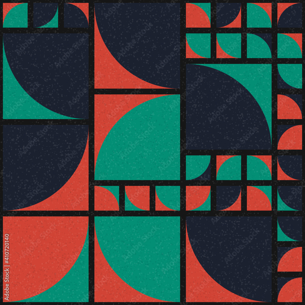 Fototapeta premium Abstract Geometric Pattern generative computational art illustration