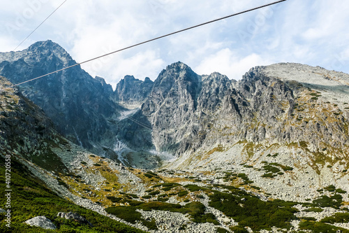 Hike in the Tatras Mountains, Tatranská lomnice and cable car.