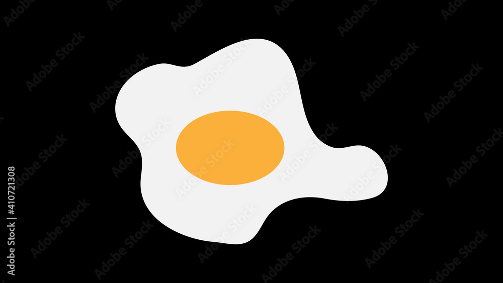 Fried eggs or scrambled eggs with sausage or frankfurter, logo design. Food and drink, breakfast, eatery and restaurant design and illustration Fried eggs or scrambled eggs with sausage or frankfurter, logo design. Food and drink, breakfast, eatery and restaurant design and illustration