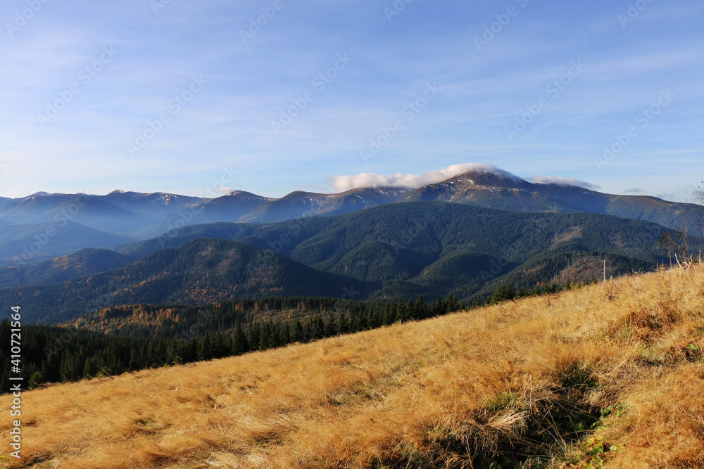 Mountain ranges in the carpathians, Hoverla