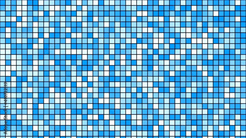 Looped abstract background with shimmering multicolored squares. Animation with noise effect from geometric shapes. Looped abstract background with shimmering multicolored squares. Animation with noise effect from geometric shapes.