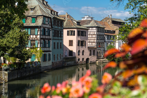 The petite france district in Strasbourg in Alsace