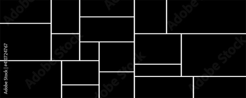 Artistic illustration for a photo album. Photo frame templates collage.