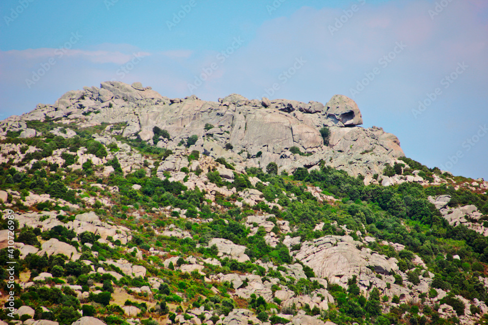 mountain detail of the North of Sardinia