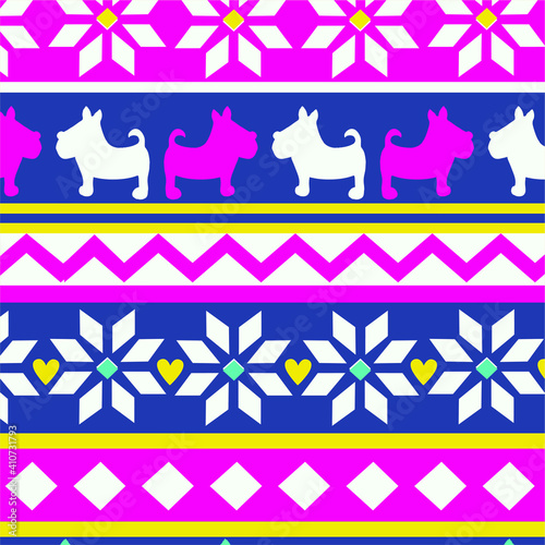 Nordic pattern illustration vector. New Year or winter design. Sweater ornaments for scandinavian pattern. Vector illustration.