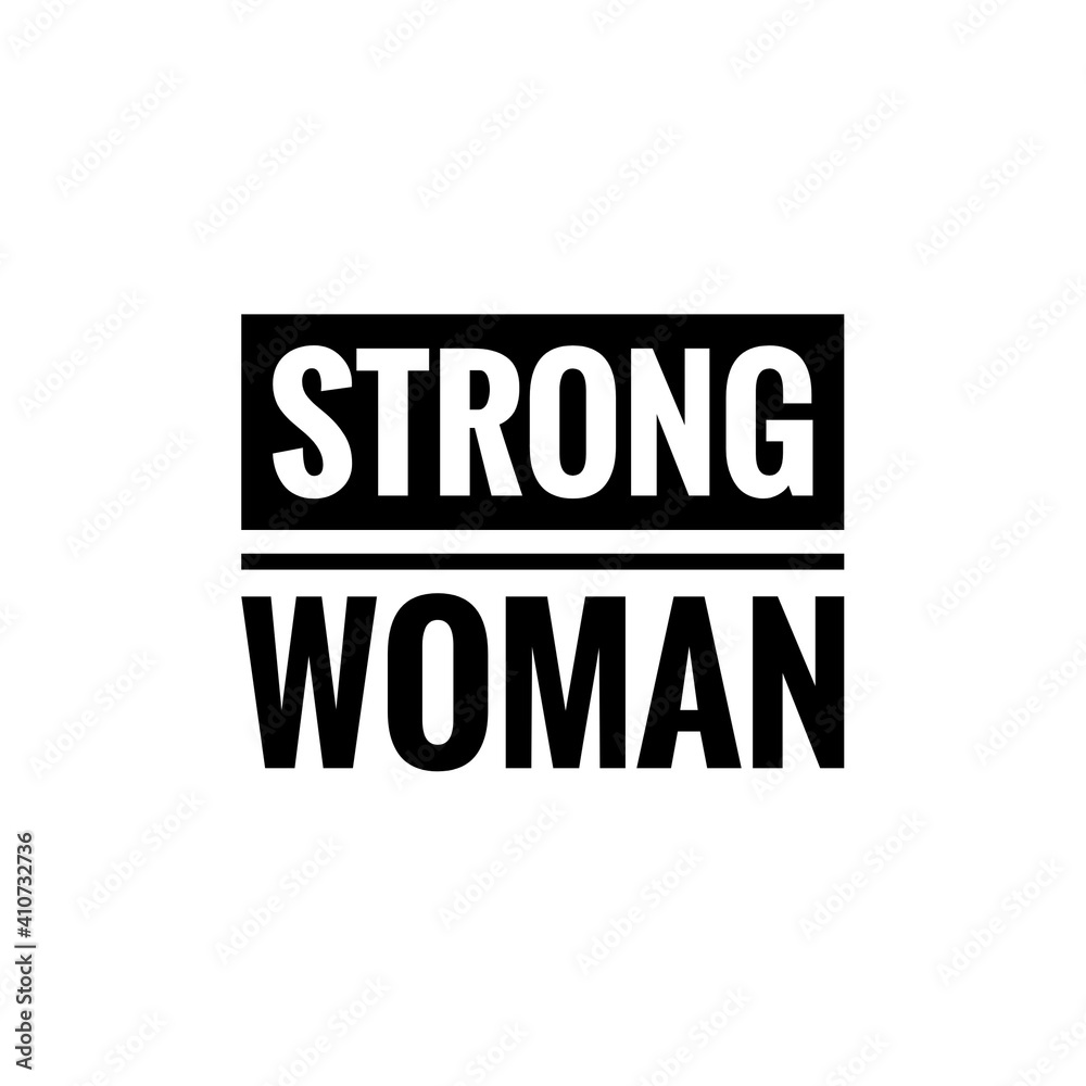 ''Strong woman'' Lettering ''Strong woman'' Lettering