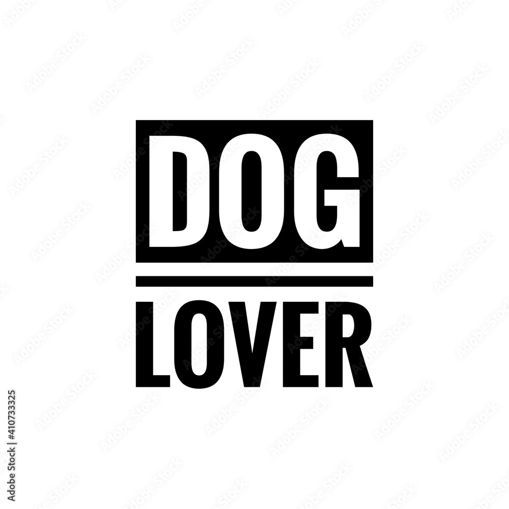 ''Dog lover'' Lettering ''Dog lover'' Lettering