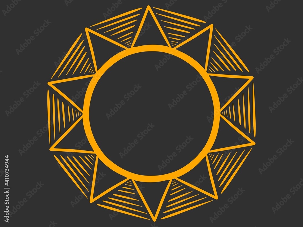Mandala ornament. Digital illustration Mandala ornament. Digital illustration