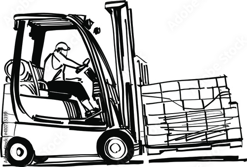 forklift loader and forklift