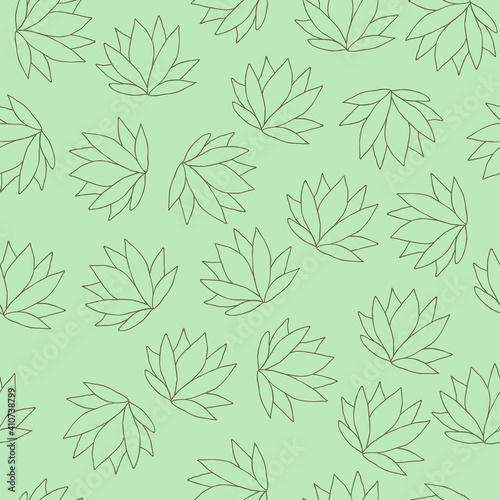 Simple leaf shape repeat pattern design