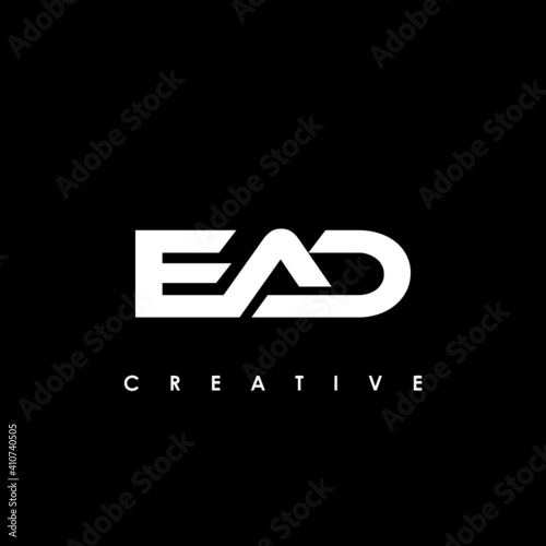 EAD Letter Initial Logo Design Template Vector Illustration