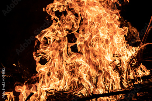 bonfire at beach