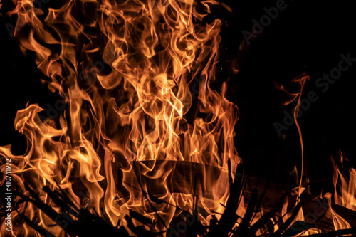 bonfire at beach