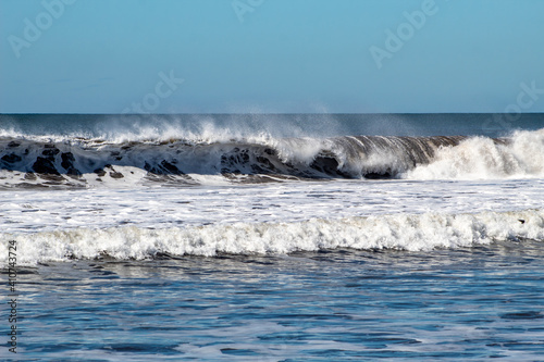 waves on the beach