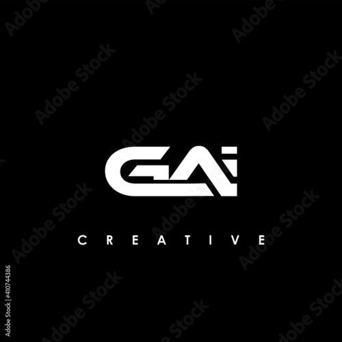 GAI Letter Initial Logo Design Template Vector Illustration photo