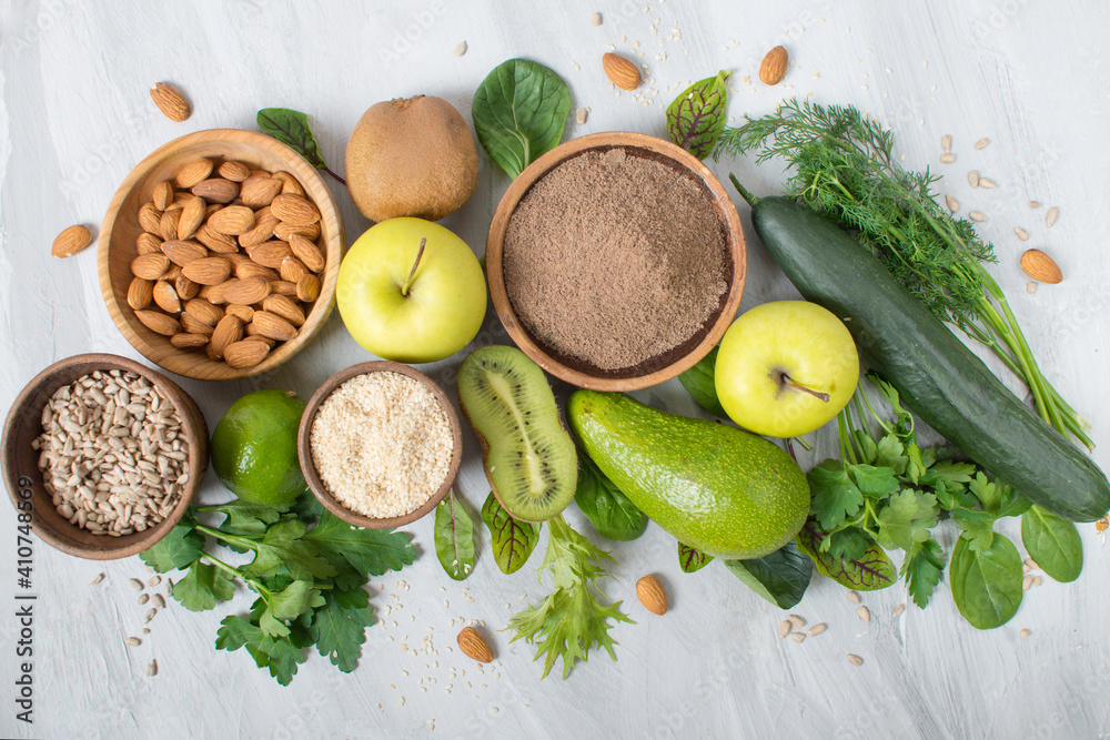 green diet, avocado, apples, nuts, superfoods, seeds green diet, avocado, apples, nuts, superfoods, seeds