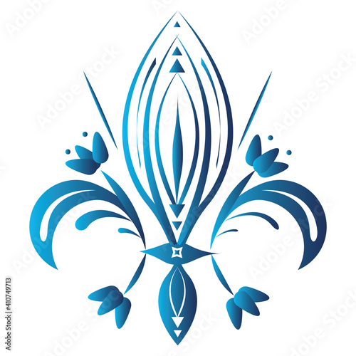 Fleur de lis. Medieval heraldic decoration - Vector