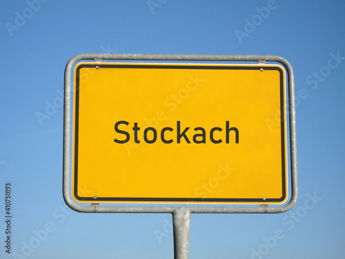 Ortsschild Stockach photo