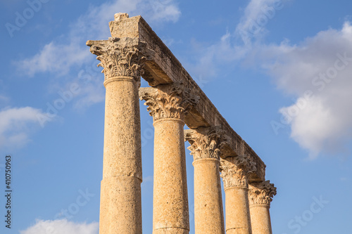 Ancient columns of Jerash, Jordan