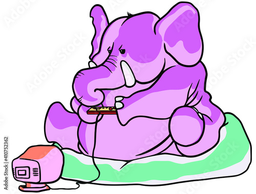 Elefante jugando