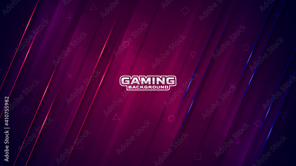 Abstract gaming background design with modern luxury ray style Stock
