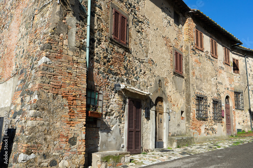 historic house in Tuscan town photo
