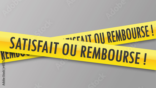 Logo satisfait ou remboursé.
