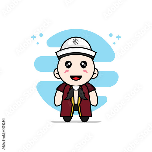 Cute lawyer character wearing sailor costume.