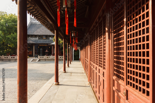 Quadro su tela Confucius temple in Shanghai